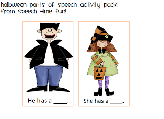 Halloween Parts of Speech Activity Pack!