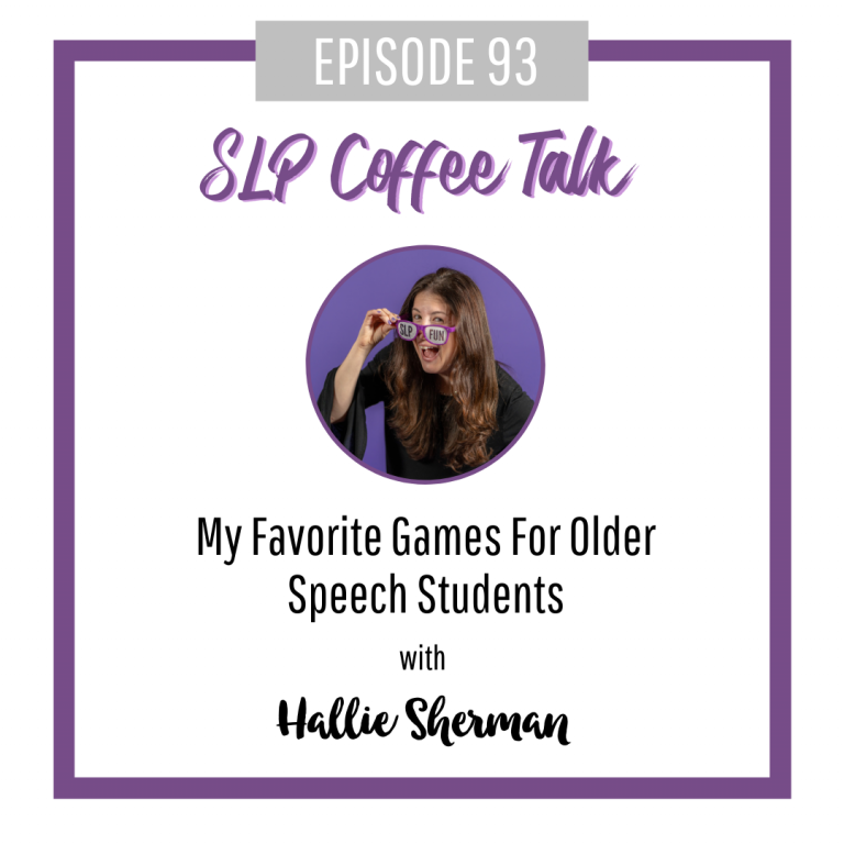 My Favorite Games For Older Speech Students
